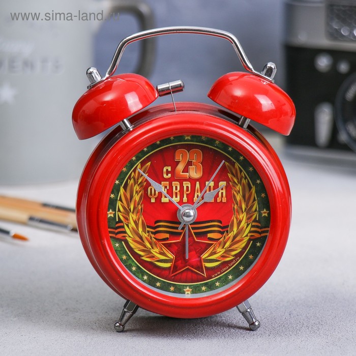 Часы - будильник «С 23 февраля», диам. 8.7 см
Часы - будильник «С 23 февраля», диам. 8.7 см