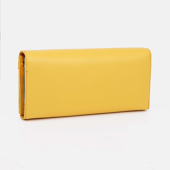 фото Кошелёк на магнитах, цвет жёлтый