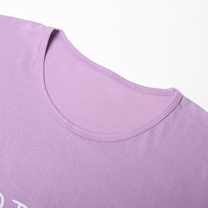 фото Комплект женский домашний (футболка/брюки), цвет лавандовый, размер 64 lider