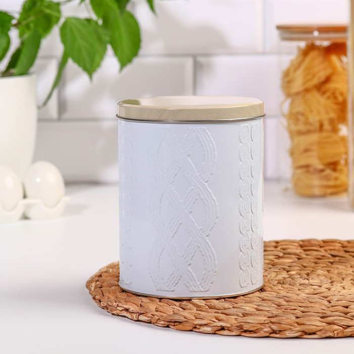 Банка с крышкой для сыпучих продуктов «Моно Узор», 1,7 л, d=12 см, h=15,2 см, цвет белый
Банка с крышкой для сыпучих продуктов «Моно Узор», 1,7 л, d=12 см, h=15,2 см, цвет белый