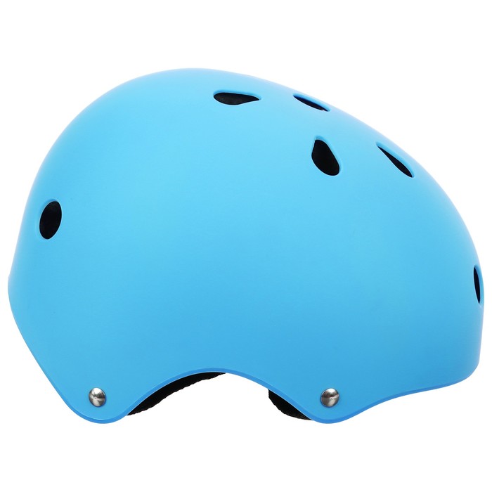 фото Шлем защитный детский onlytop, без регулировки, обхват 55 см, цвет синий