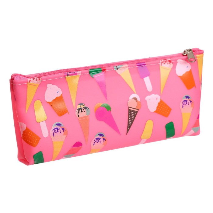 фото Пенал школьный на молнии микс сладости calligrata