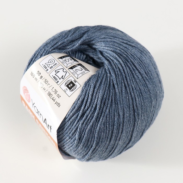 фото Пряжа "baby cotton" 50% акрил 50% хлопок 165м/50гр (453 джинс) yarnart