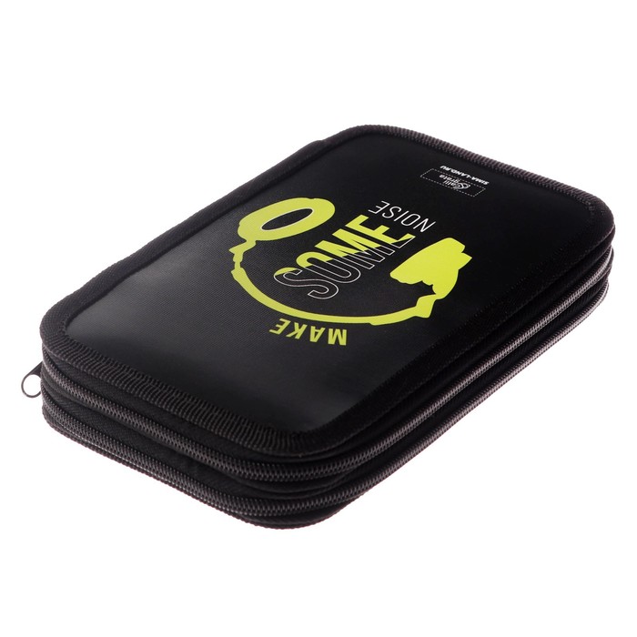 фото Пенал 2 секции, 125 х 205 х 40 мм, calligrata 30п26/2 "музыка", ламинированный картон