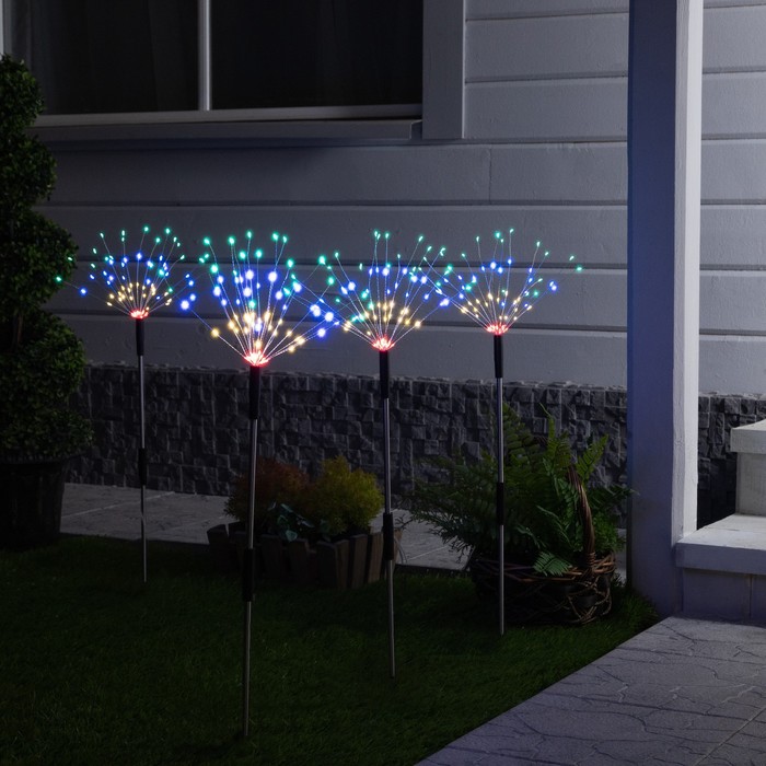 Садовый светильник на солнечной батарее «Одуванчики» 4 шт., 78 см, 320 LED, свечение мульти
Садовый светильник на солнечной батарее «Одуванчики» 4 шт., 78 см, 320 LED, свечение мульти