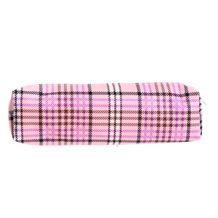 фото Пенал школьный на молнии микс шотландка calligrata