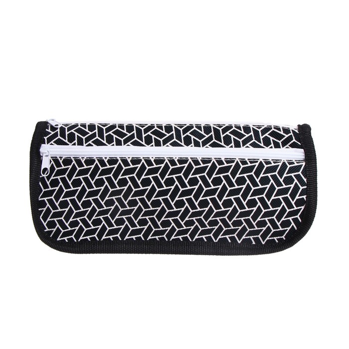 фото Пенал школьный на молнии микс 2 отделения new calligrata