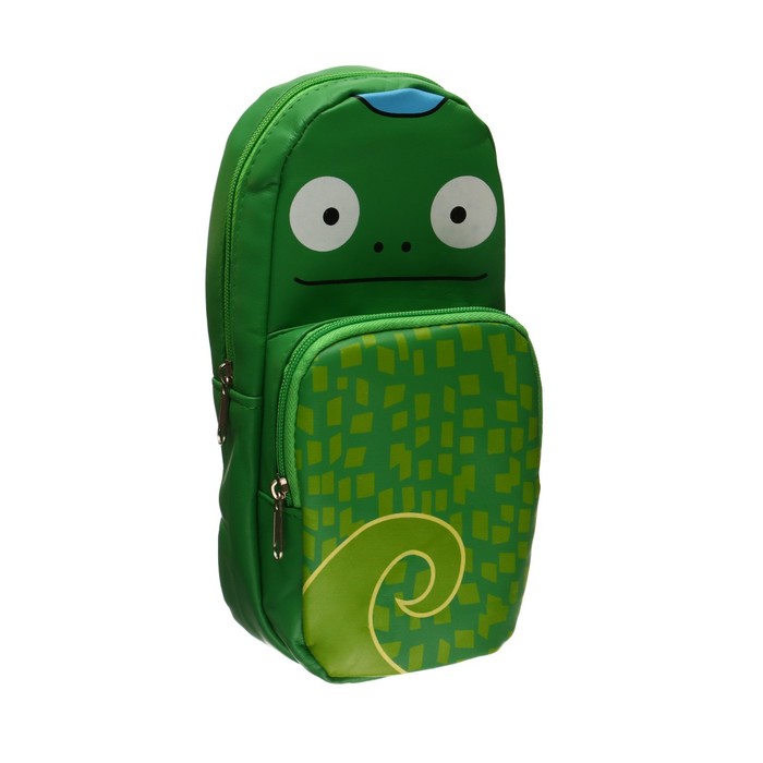 фото Пенал школьный на молнии 2 отделения микс зверушка calligrata