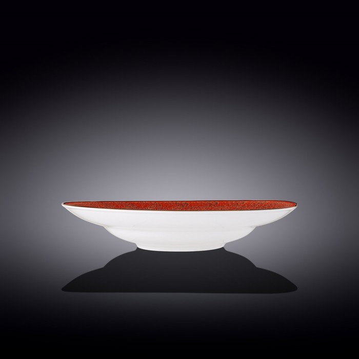 фото Тарелка глубокая wilmax england splach, d=28.5 см, 500 мл, цвет красный