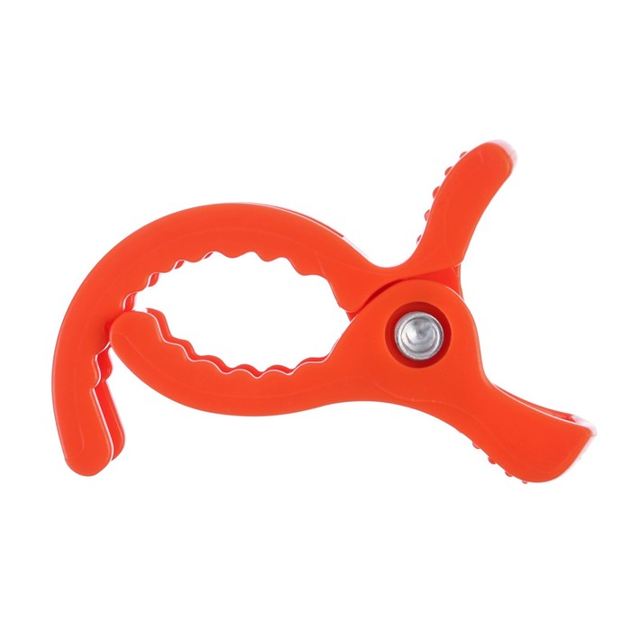 фото Зажим пластиковый, цвет оранжевый