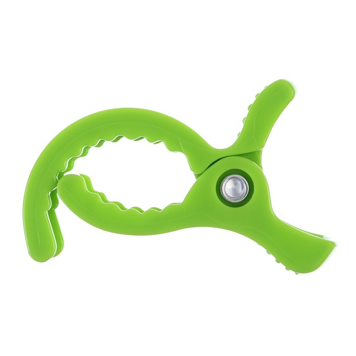 фото Зажим пластиковый, цвет салатовый