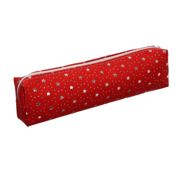 фото Пенал школьный на молнии микс звезды, матовый calligrata