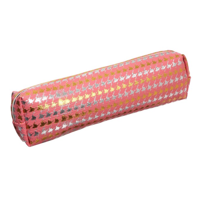 фото Пенал школьный на молнии микс гусиные лапки calligrata