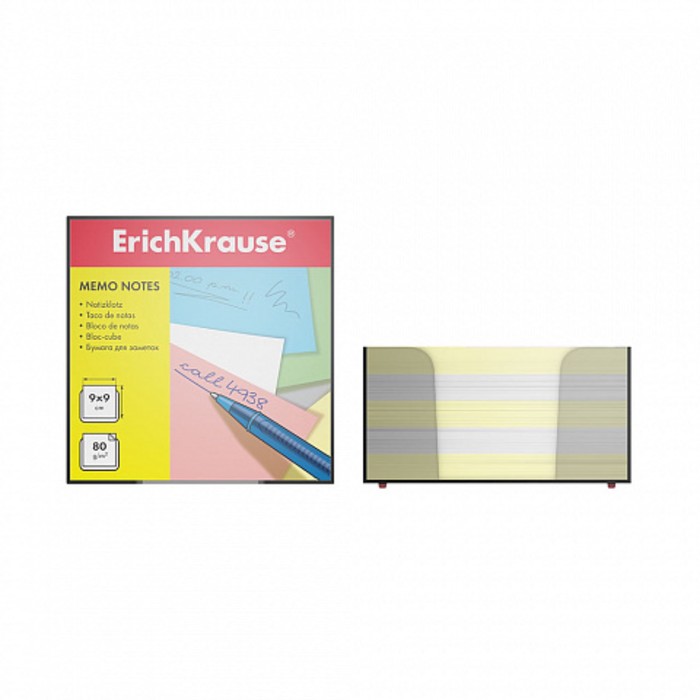 Блок бумаги для записей ErichKrause, 9x9x5 см, белый/желтый, в пластиковом боксе, люкс
Блок бумаги для записей ErichKrause, 9x9x5 см, белый/желтый, в пластиковом боксе, люкс