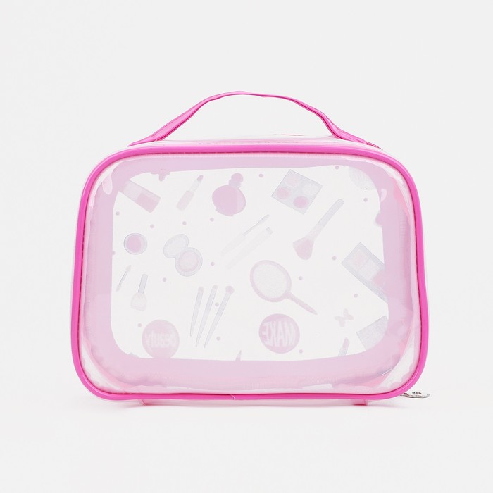 фото Косметичка на молнии, цвет фуксия