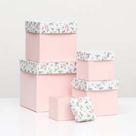 Набор коробок №2 5 в 1 чайная роза 22,5х22,5х22,5 - 9,5х9,5х9,5см
Набор коробок №2 5 в 1 чайная роза 22,5х22,5х22,5 - 9,5х9,5х9,5см