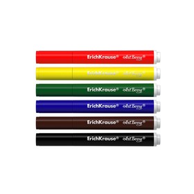 Фломастеры утолщённые 6 цветов, Artberry Jumbo, коробка с подвесом, узел с шириной письма 1-7 мм
Фломастеры утолщённые 6 цветов, Artberry Jumbo, коробка с подвесом, узел с шириной письма 1-7 мм