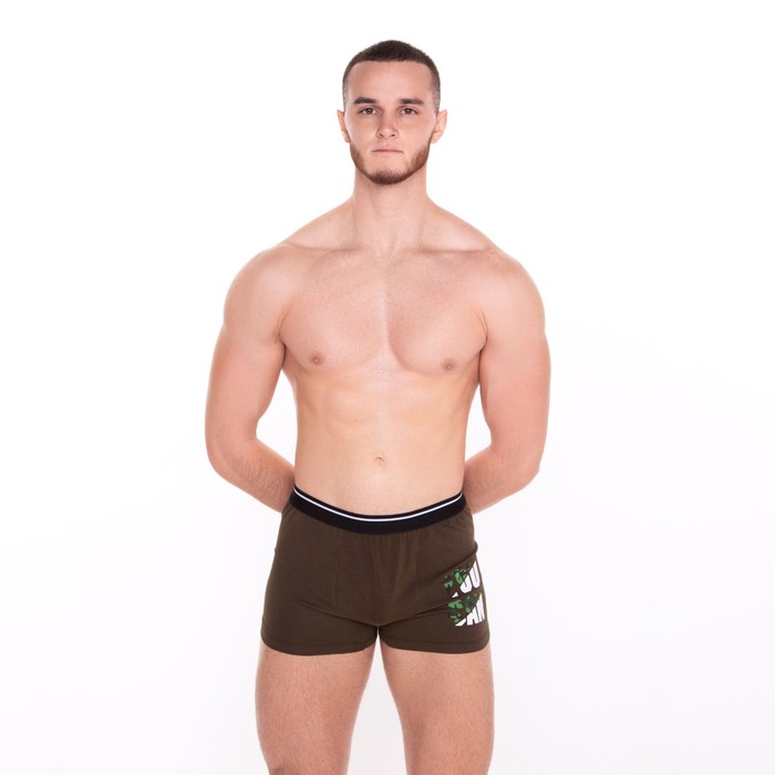 фото Трусы мужские боксеры «you can», цвет тёмный хаки, размер 54 r&s