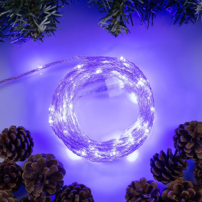 Гирлянда «Нить» 10 м роса, IP44, медная нить, 100 LED, свечение синее, мерцание, 220 В
Гирлянда «Нить» 10 м роса, IP44, медная нить, 100 LED, свечение синее, мерцание, 220 В