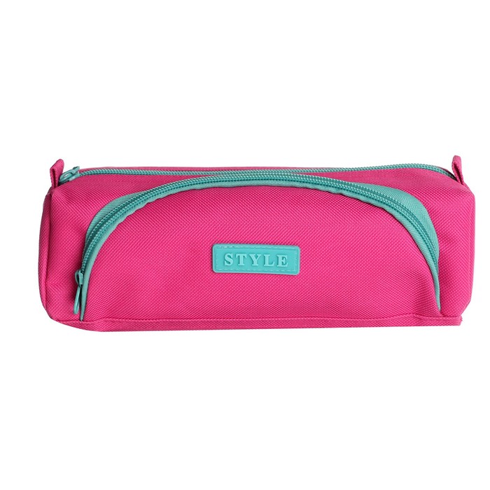 фото Пенал школьный на молнии микс 2 отделения стиль calligrata