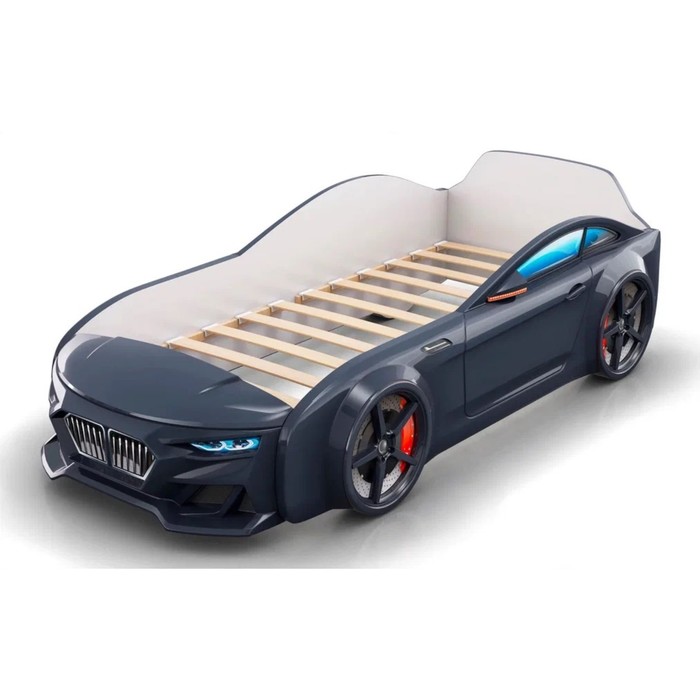 фото Кровать-машинка dynamic чёрная romack