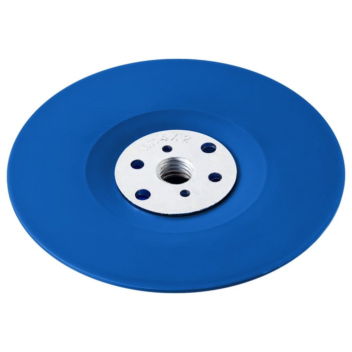 фото Тарелка опорная зубр 35775-150, пластиковая для ушм под круг фибровый, d=150мм, м14