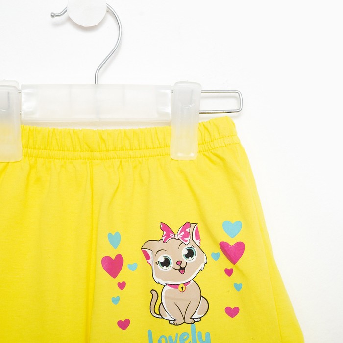 фото Шорты для девочки, цвет лимонный, рост 110 bonito kids