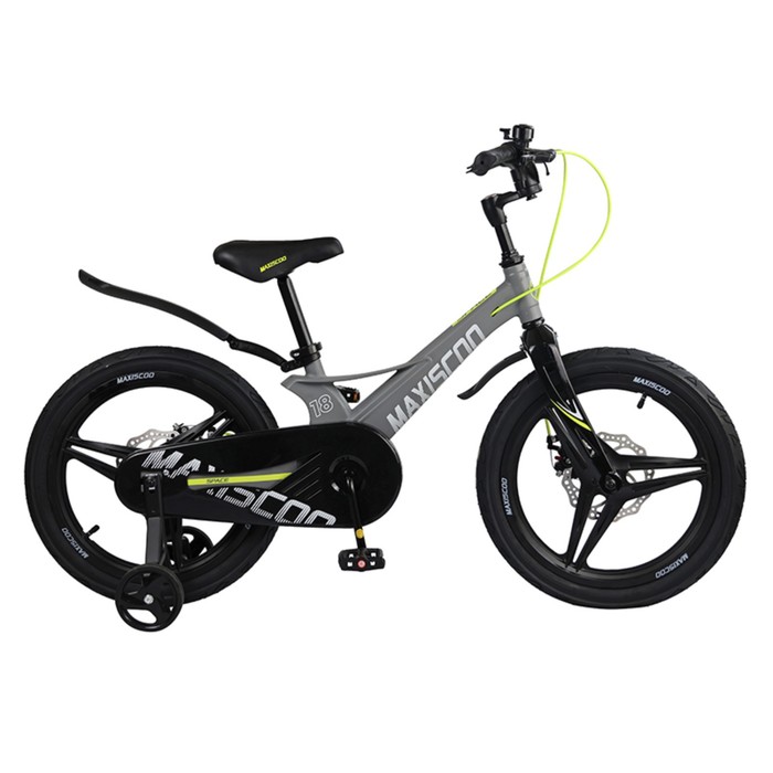 фото Велосипед 18" maxiscoo space делюкс, цвет серый матовый