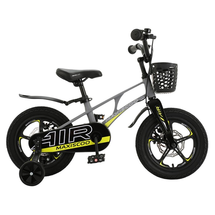 фото Велосипед 14" maxiscoo air делюкс плюс, цвет серый матовый