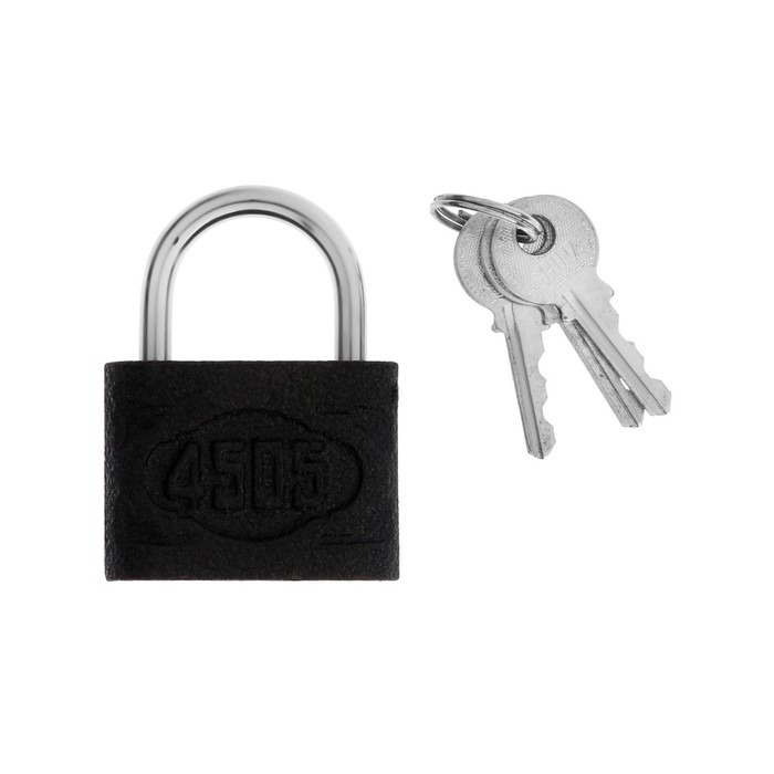 фото Замок навесной, материал корпуса чугун 40 мм, черный, 1 шт. тундра