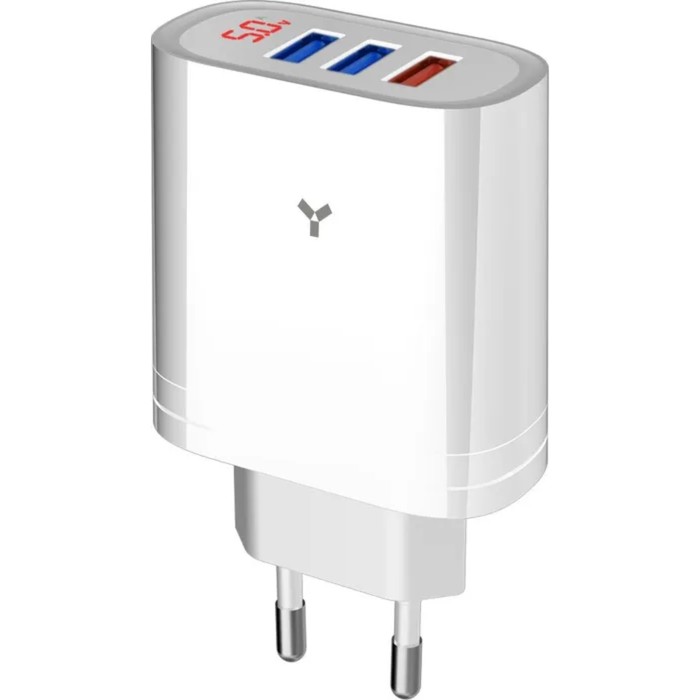 Сетевое зарядное устройство Accesstyle Topaz 30W3A, 3 USB, 3А, 18Вт, быстрая зарядка, белое
Сетевое зарядное устройство Accesstyle Topaz 30W3A, 3 USB, 3А, 18Вт, быстрая зарядка, белое
