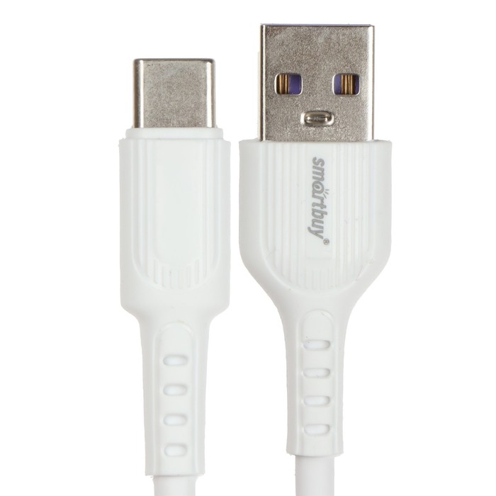 Кабель Smartbuy S33, Type-C - USB, 5 А, 1 м, TPE оплетка, зарядка + передача данных, белый
Кабель Smartbuy S33, Type-C - USB, 5 А, 1 м, TPE оплетка, зарядка + передача данных, белый
