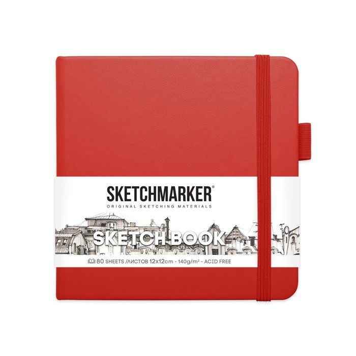 Скетчбук Sketchmarker, 120 х 120 мм, 80 листов, твёрдая обложка из искусственной кожи, красный, блок 140 г/м2
Скетчбук Sketchmarker, 120 х 120 мм, 80 листов, твёрдая обложка из искусственной кожи, красный, блок 140 г/м2