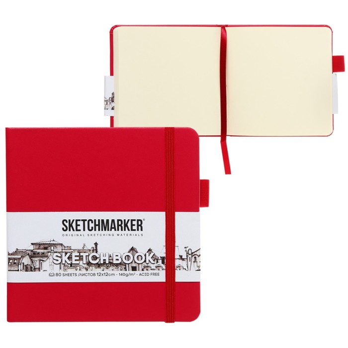 Скетчбук Sketchmarker, 120 х 120 мм, 80 листов, твёрдая обложка из искусственной кожи, бордовый, блок 140 г/м2
Скетчбук Sketchmarker, 120 х 120 мм, 80 листов, твёрдая обложка из искусственной кожи, бордовый, блок 140 г/м2
