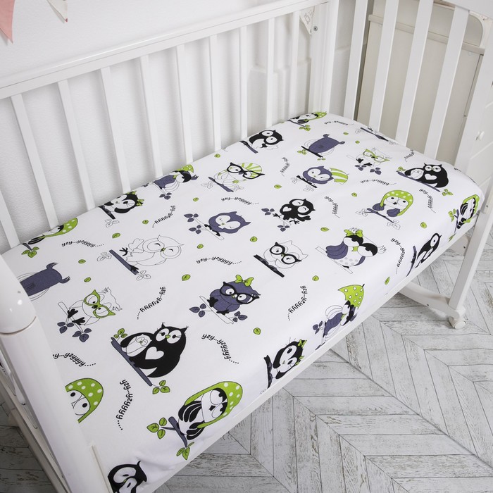 фото Простынь на резинке, размер 60х120 см baby nice