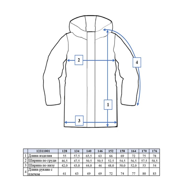 фото Куртка для мальчиков, рост 176 см playtoday