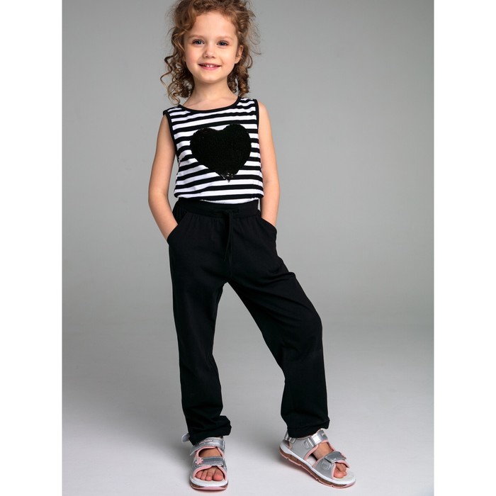 фото Полукомбинезон для девочек, рост 104 см playtoday