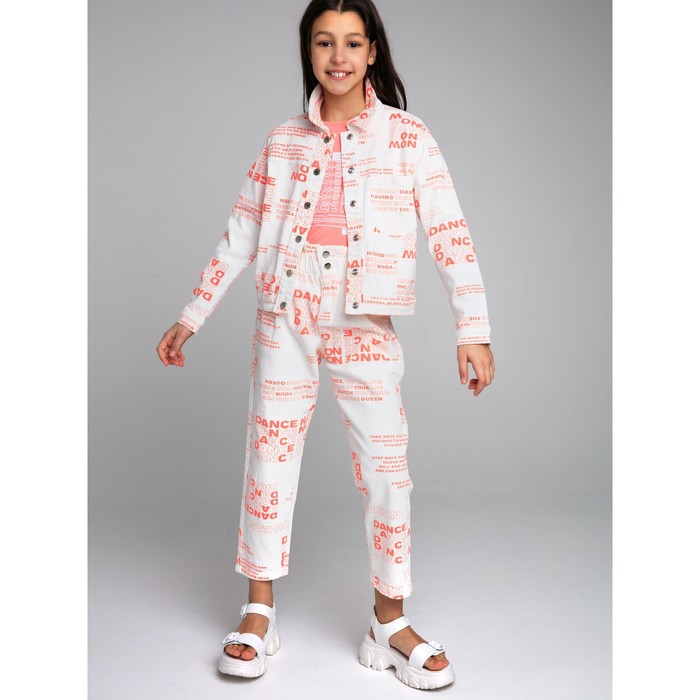 фото Куртка джинсовая для девочек, рост 164 см playtoday