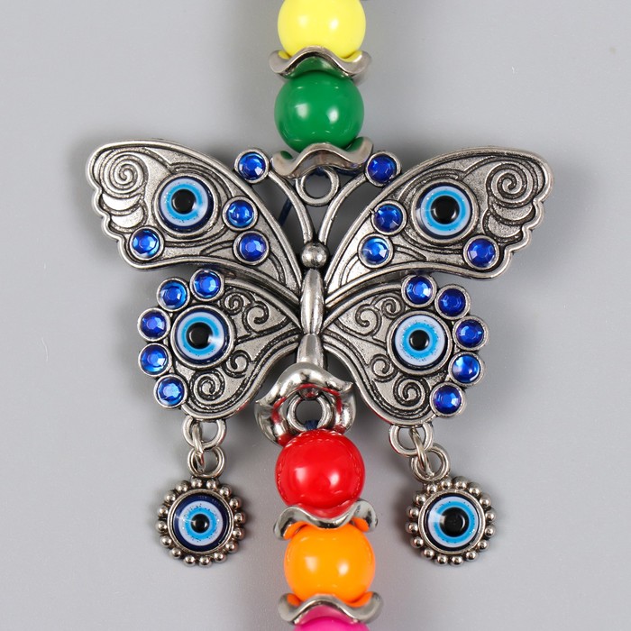 фото Подвеска от сглаза "бабочка" 22,5 см микс