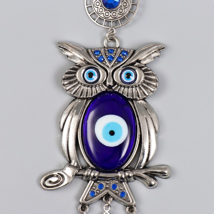 фото Подвеска от сглаза "медальон и филин" 29 см