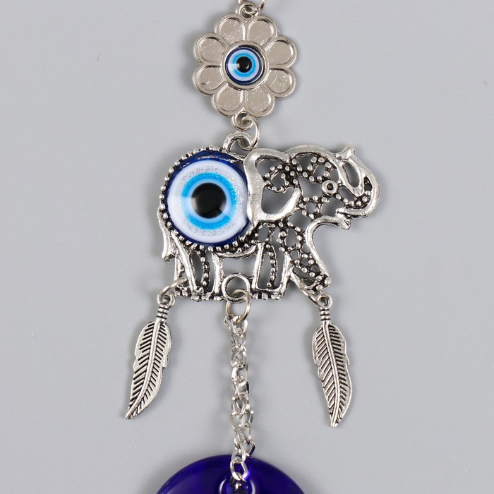 фото Подвеска от сглаза "слон с цветком" 16,5 см