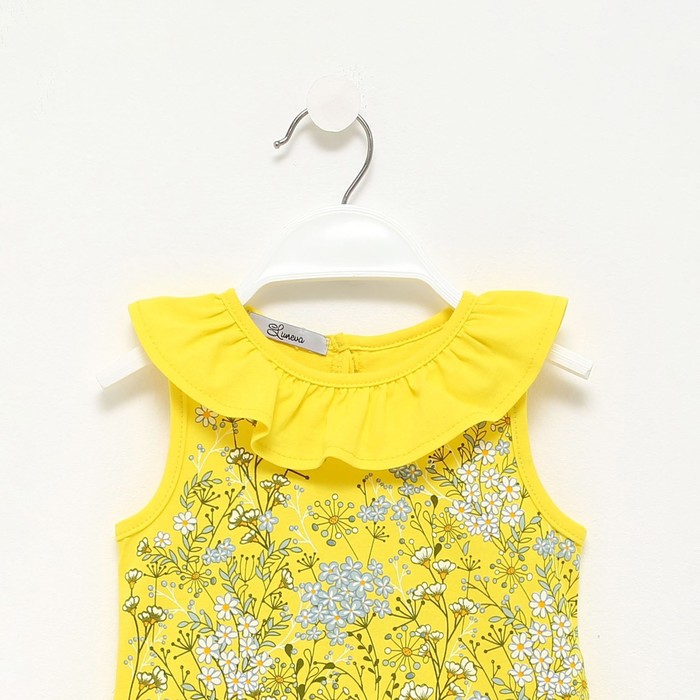 фото Платье для девочки, цвет жёлтый, рост 116 luneva