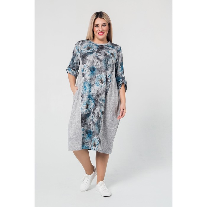 фото Платье женское, размер 62, цвет голубой luxury plus