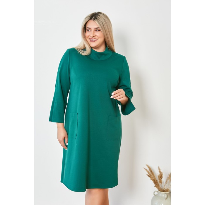 фото Платье женское, размер 62, цвет зелёный luxury plus