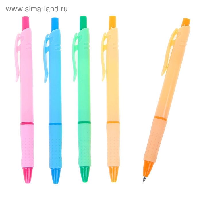 Ручка шариковая автоматическая с резиновым держателем МИКС "Винсон" стержень синий
Ручка шариковая автоматическая с резиновым держателем МИКС "Винсон" стержень синий