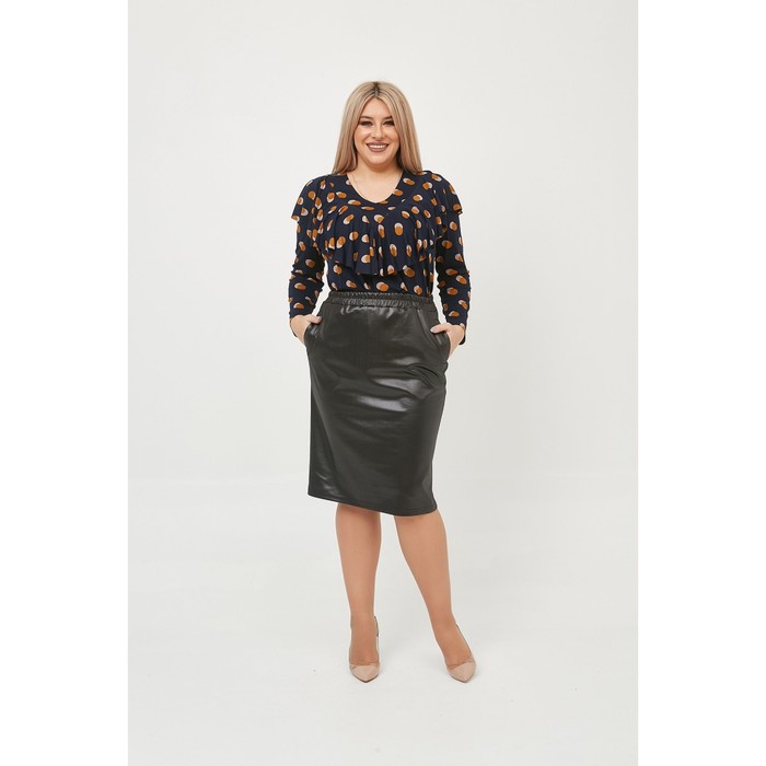 фото Юбка женская, размер 54, цвет чёрный luxury plus