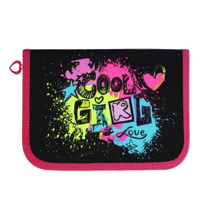 фото Пенал 1 секция 130 х 190 х 30 мм, с откидной планкой, текстильный, оникс пкт 07-20 "яркий логотип" 70624