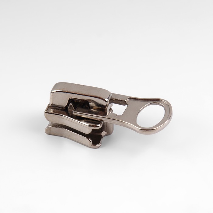 фото Замок автоматический для молнии «трактор», №7, цвет никель gamma