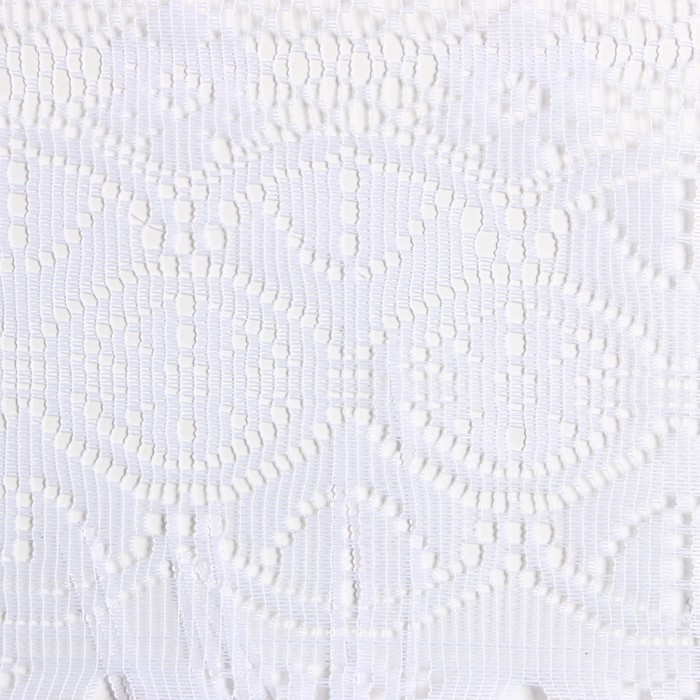 фото Штора кухонная, размер 165х170см, белый, 100% полиэстер лента