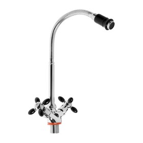 УЦЕНКА Смеситель для кухни ZEIN ZC2029, гибкий излив, кран-букса латунь 1/2", черный/хром
УЦЕНКА Смеситель для кухни ZEIN ZC2029, гибкий излив, кран-букса латунь 1/2", черный/хром